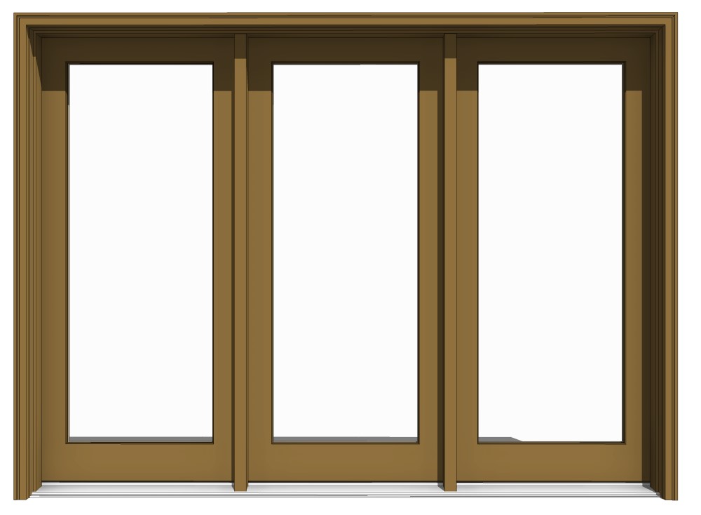 Free Swing Door Revit Download – All-Wood Outswing 3-Panel Stationary ...